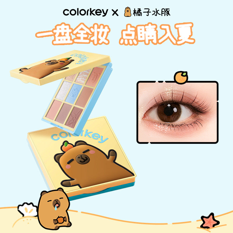 Colorkey Orange Capybara Nine Shades Eyeshadow Palette 13.5g