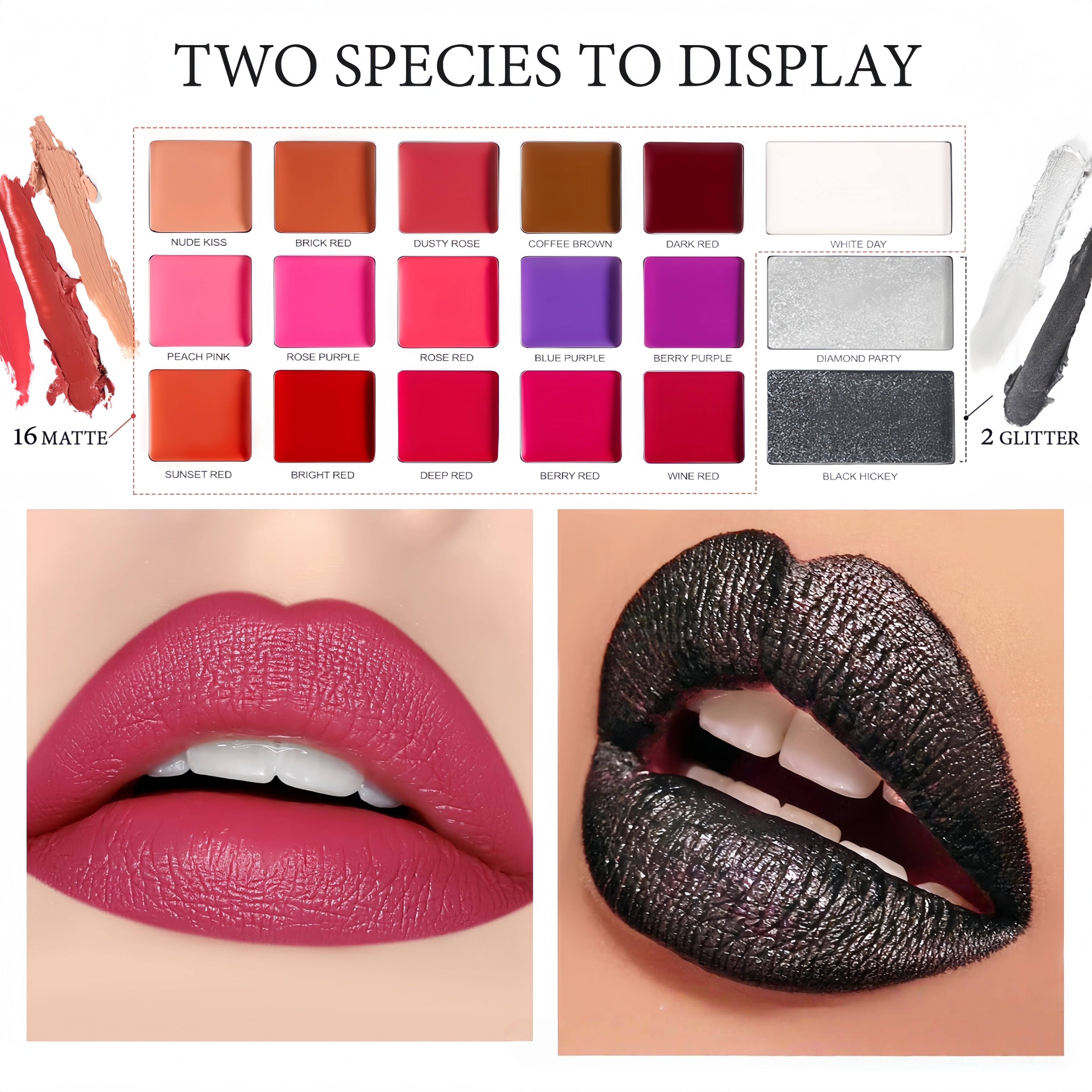 18 Colors La Catrina Lipstick Palette 16.8g