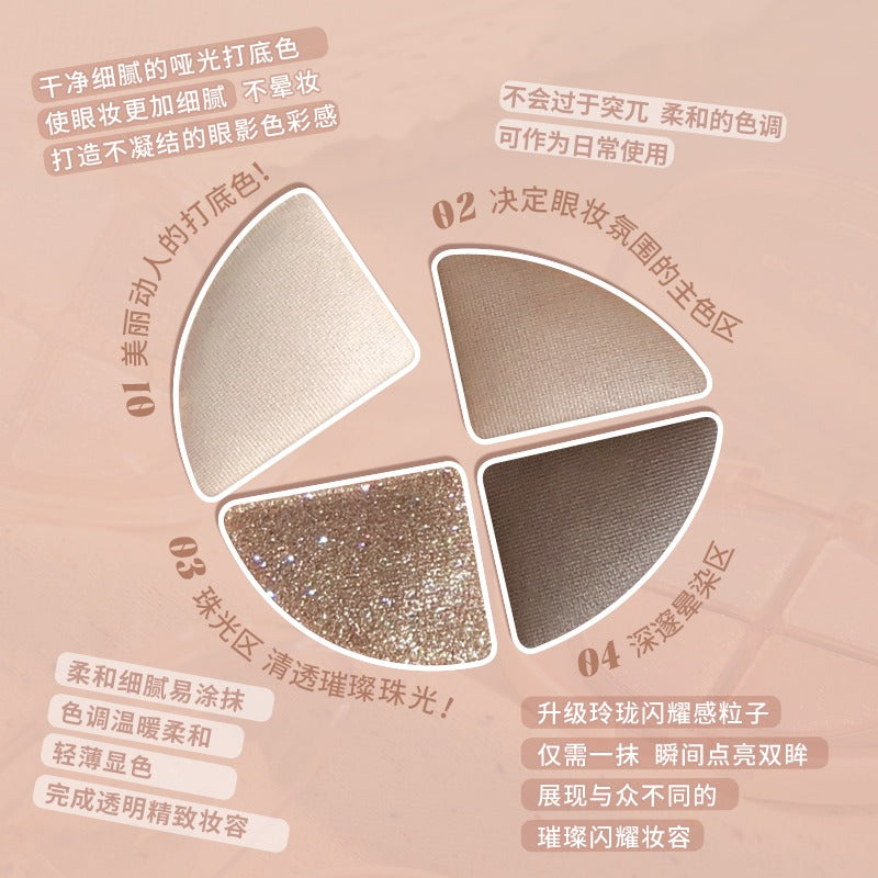 Glittering Colourful Eyeshadow Palette 4.8g