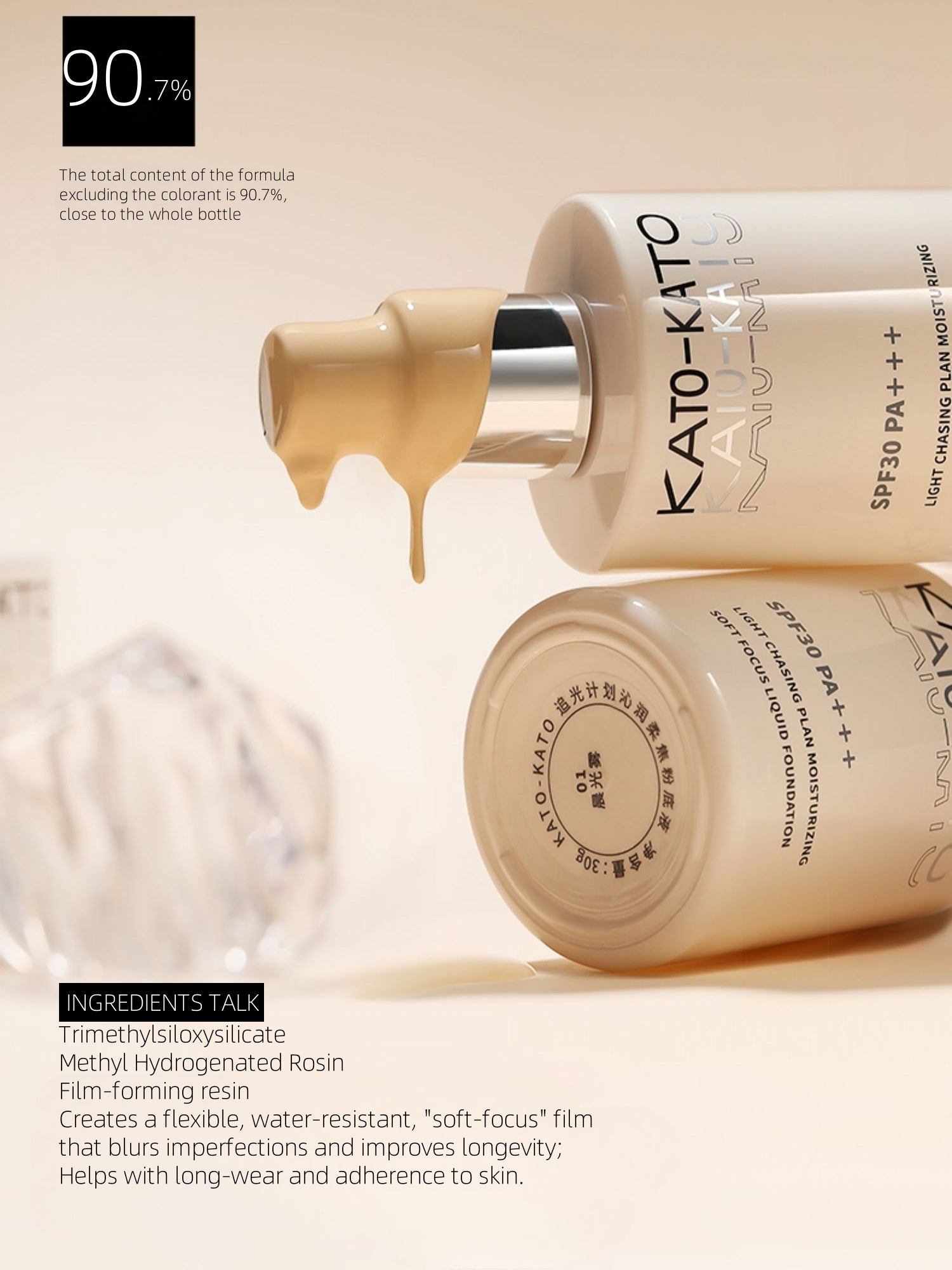 Light Chasing Plan Moisturizing Soft Focus Liquid Foundation 30g SPF30 PA+++