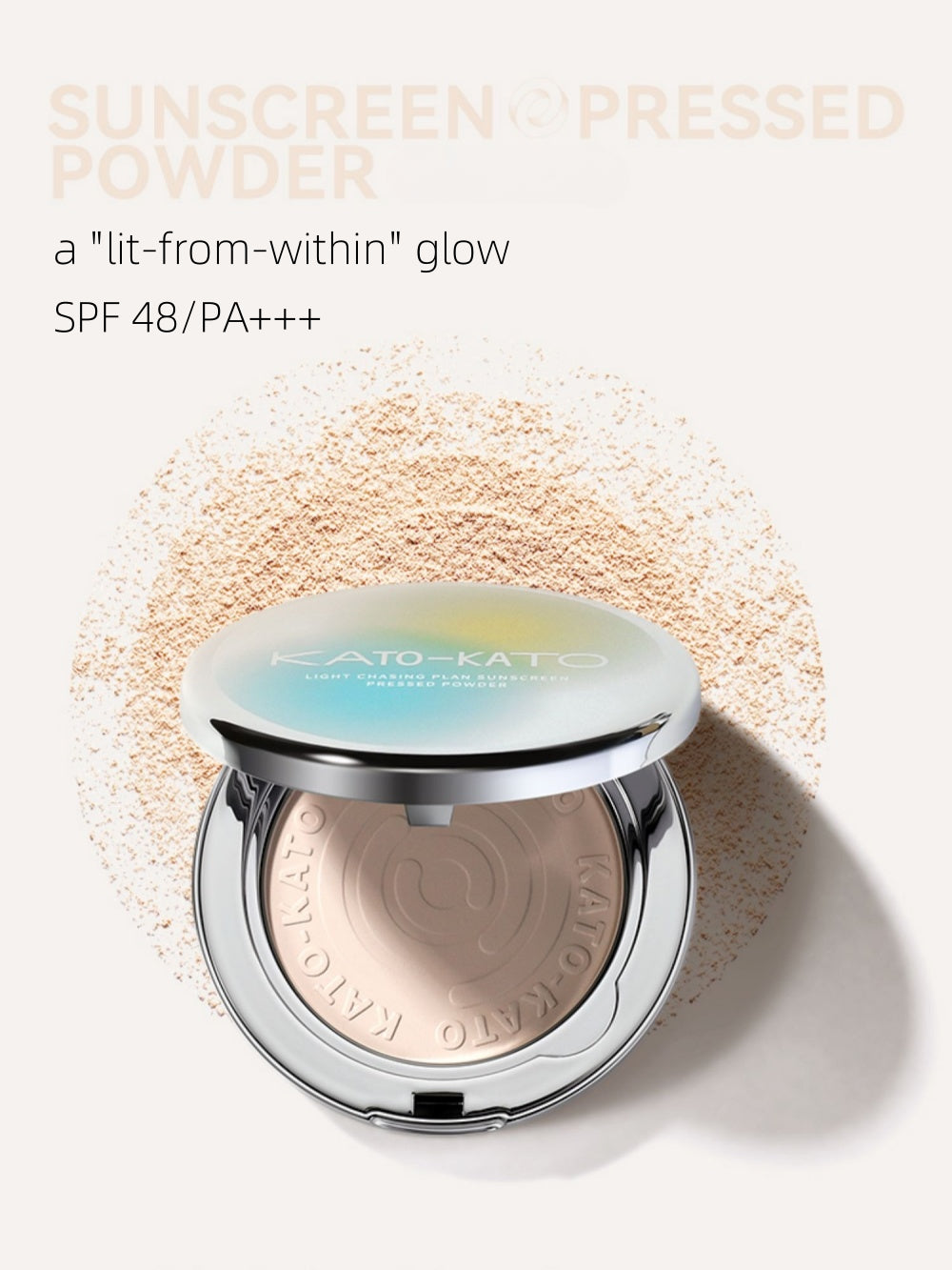 KATO-KATO Light Chasing Plan Sunscreen Pressed Powder 9g SPF48 PA+++