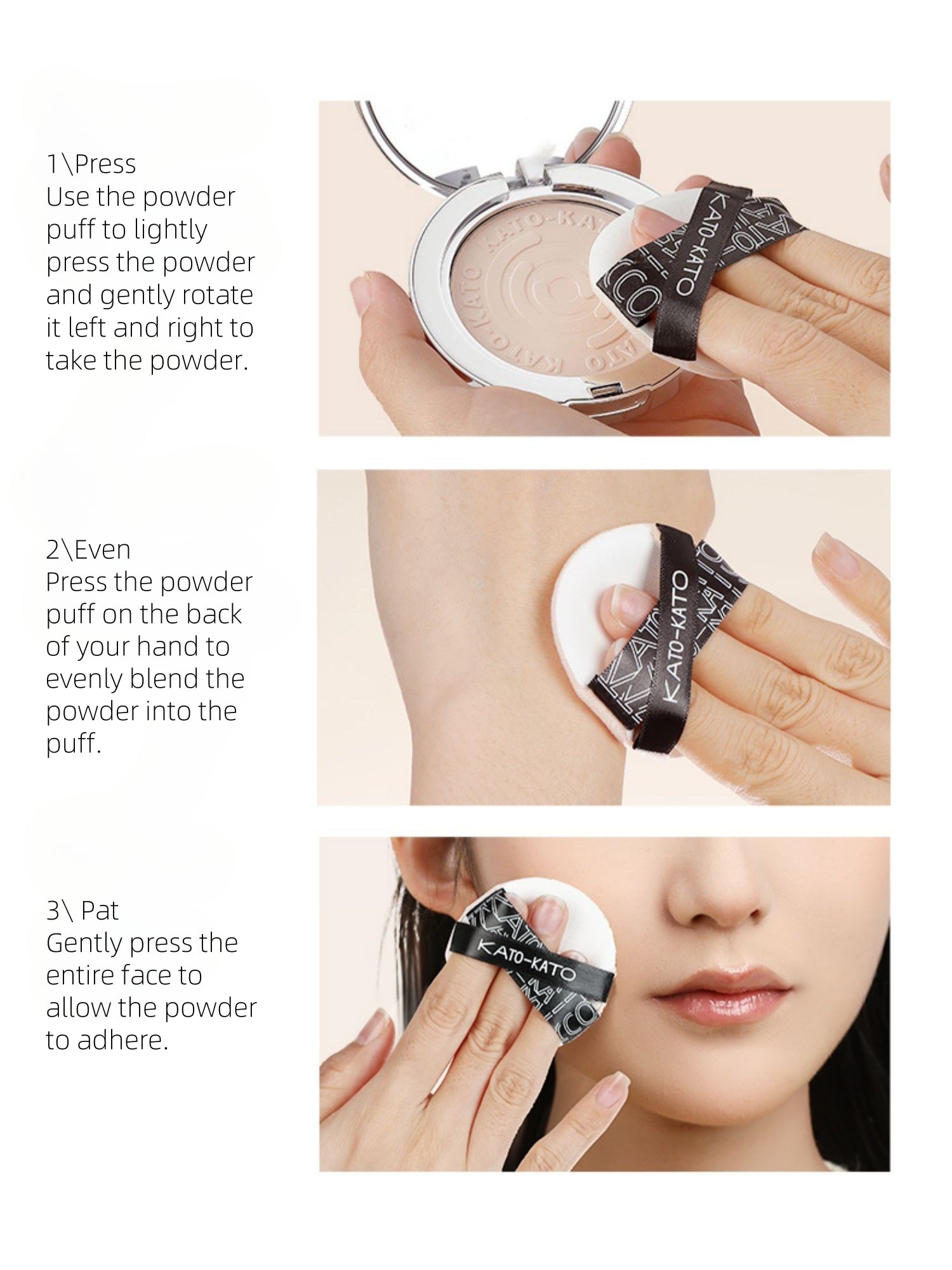KATO-KATO Light Chasing Plan Sunscreen Pressed Powder 9g SPF48 PA+++