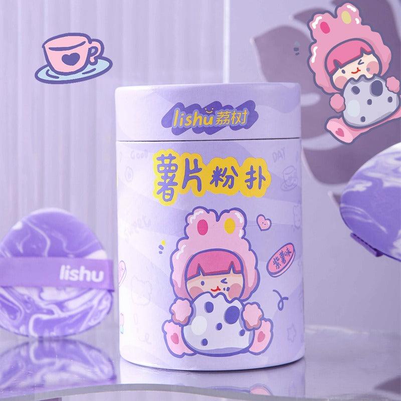 Chips Bucket Makeup Puff Violet