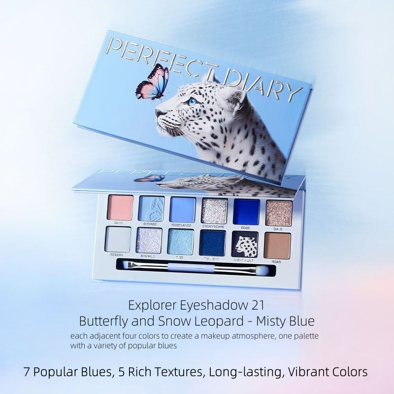 Explorer Eyeshadow 21 Butterfly and Snow Leopard - Misty Blue 14g