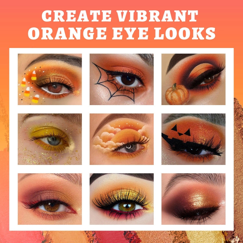 15 Colors Eyeshadow Palette Sunset Orange 10.8g