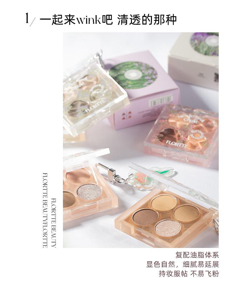 Flortte Nice To Meet Chu 4-Color Eyeshadow Palette FLT0F8 - Chic Decent