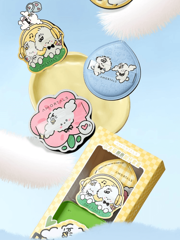 Amortals Doggy Hug Plus Powder Puff Set