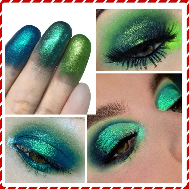 De'Lanci Merry Gift Green Makeup Palette 18 Colors Eyeshadow 27g