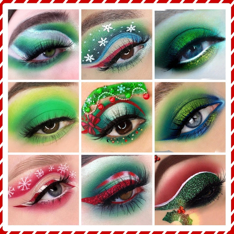 De'Lanci Merry Gift Green Makeup Palette 18 Colors Eyeshadow 27g