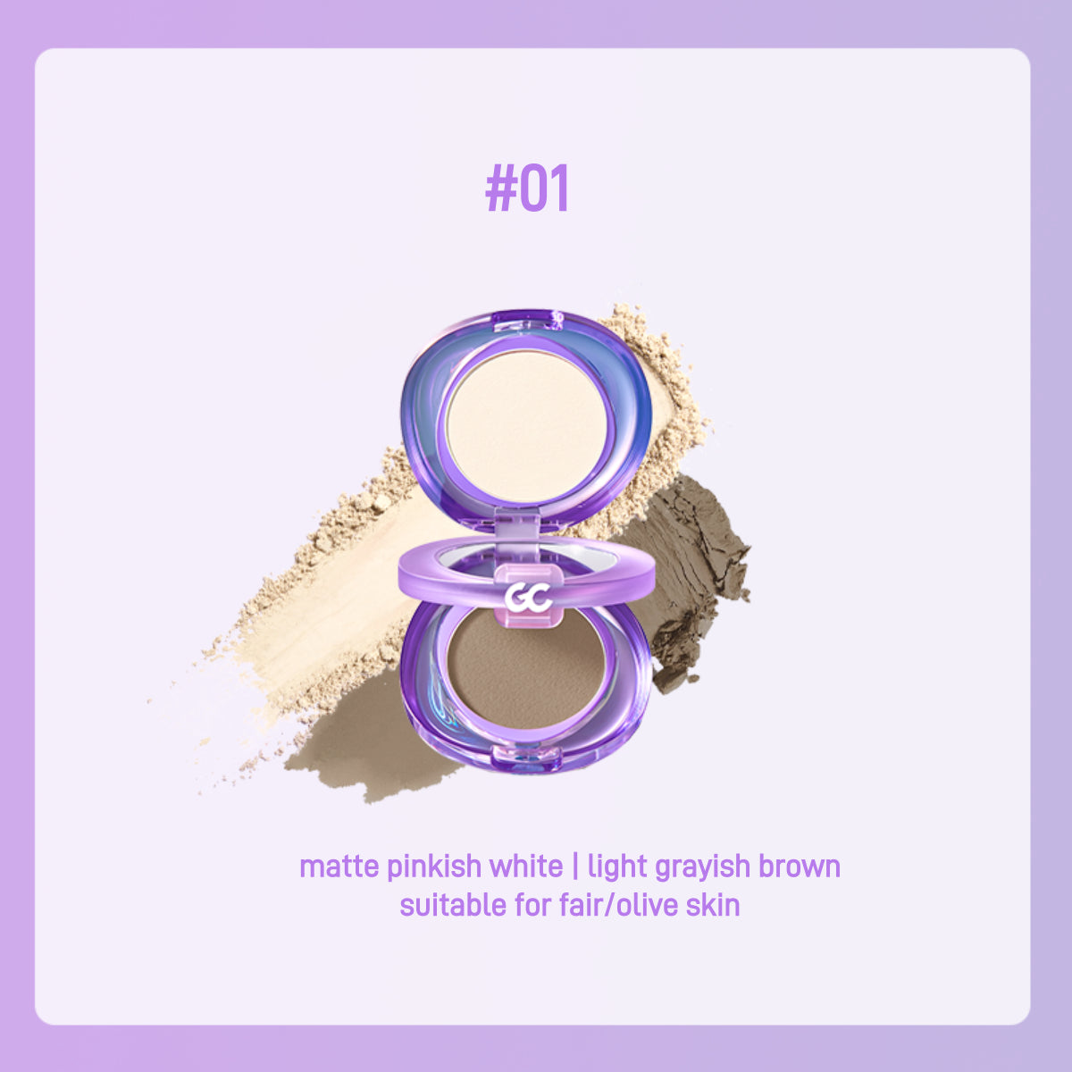 GirlsCrush Matte Highlighter Contour Powder Duo 5.2g