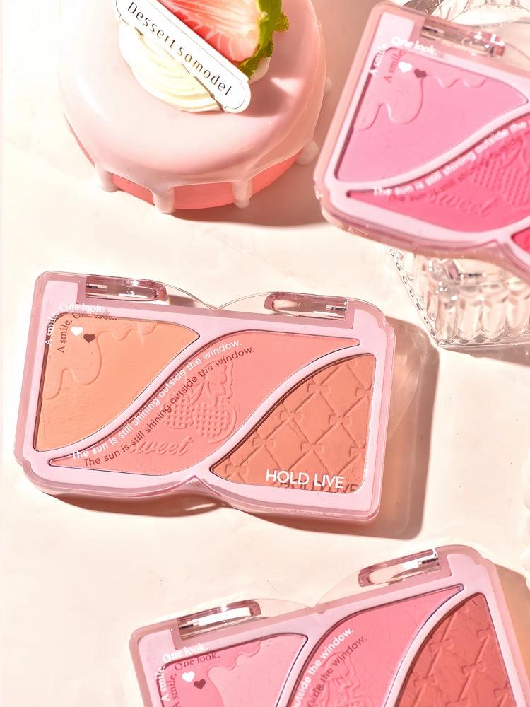 HOLD LIVE Triple Colors Powder Blusher 9g