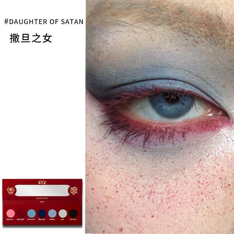 Haggard Seven Colors Eyeshadow Palette Smoky Makeup 7g