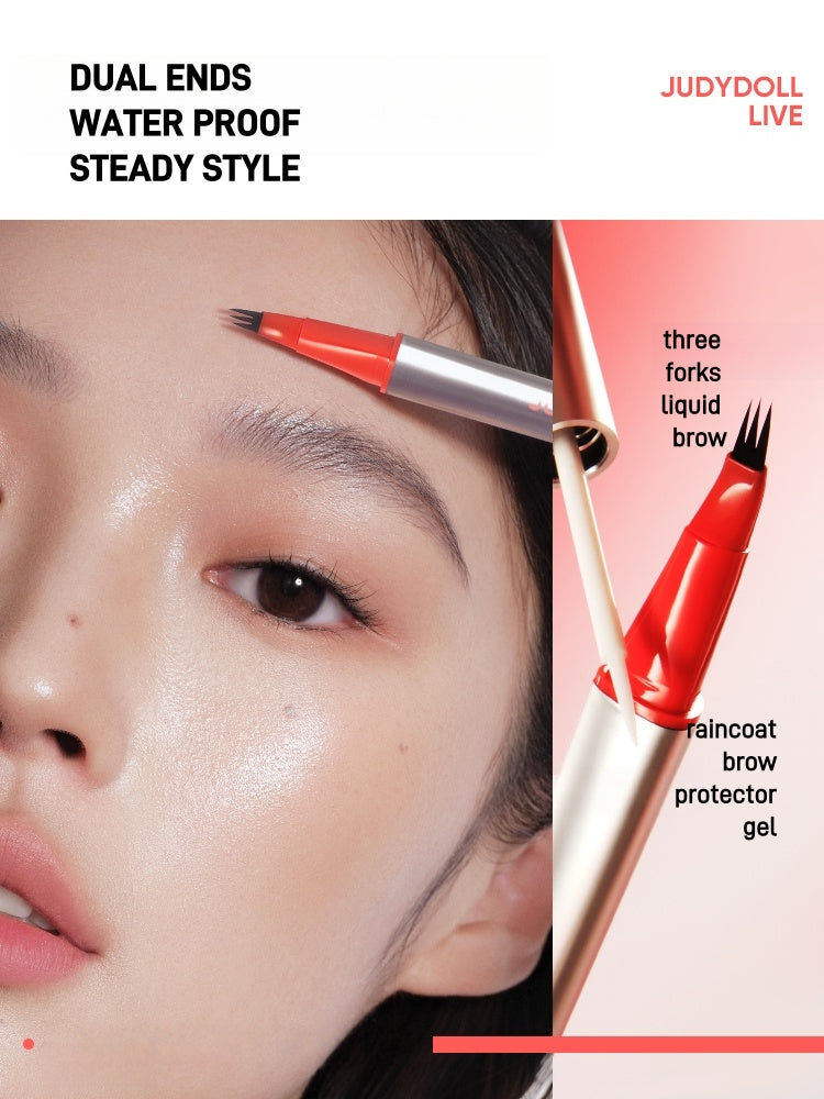 Judydoll Live -  Dual End Liquid Brow Pen 1ml 0.8ml Live Series
