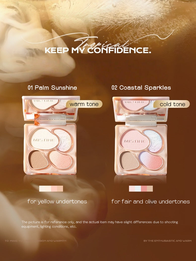 MISTINE - Thai Latte Blush Contour Palette 12g