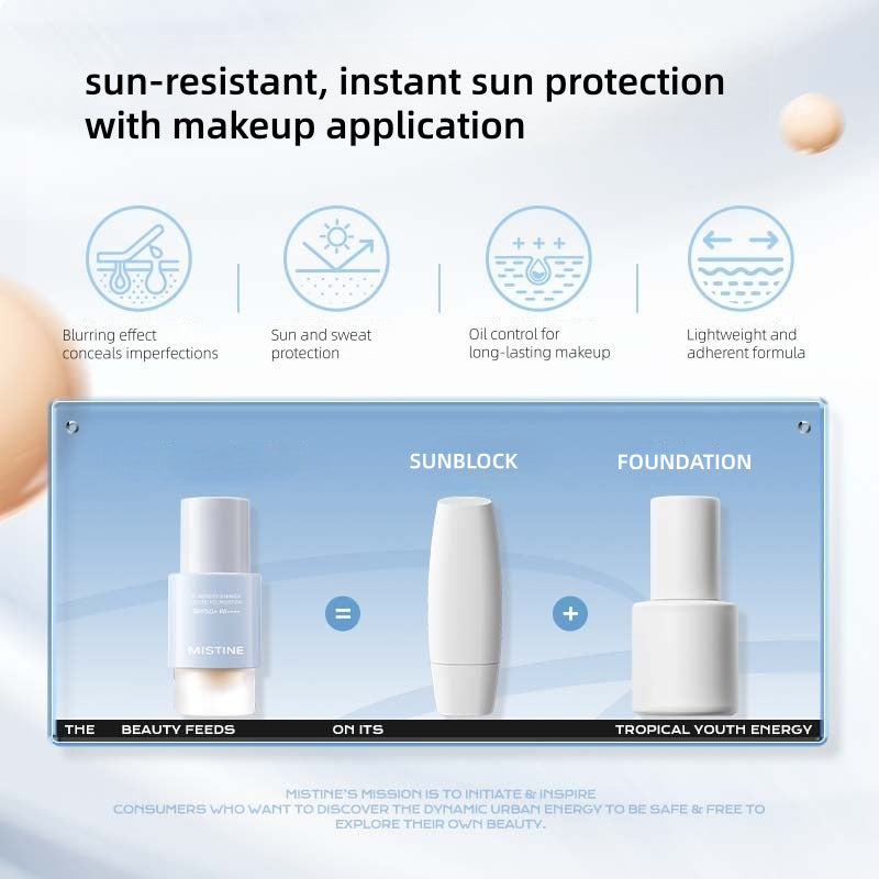 Mistine Pureness Shimmer Liquid Foundation SPF50+ PA++++ 30g