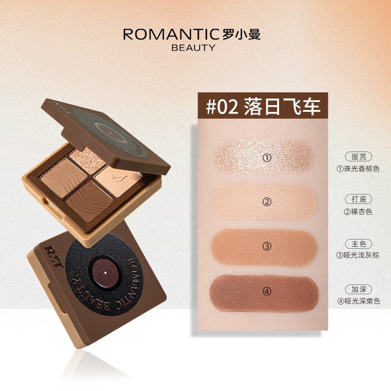RMT Romantic Beauty Four-Color Eye Shadow 3.5g