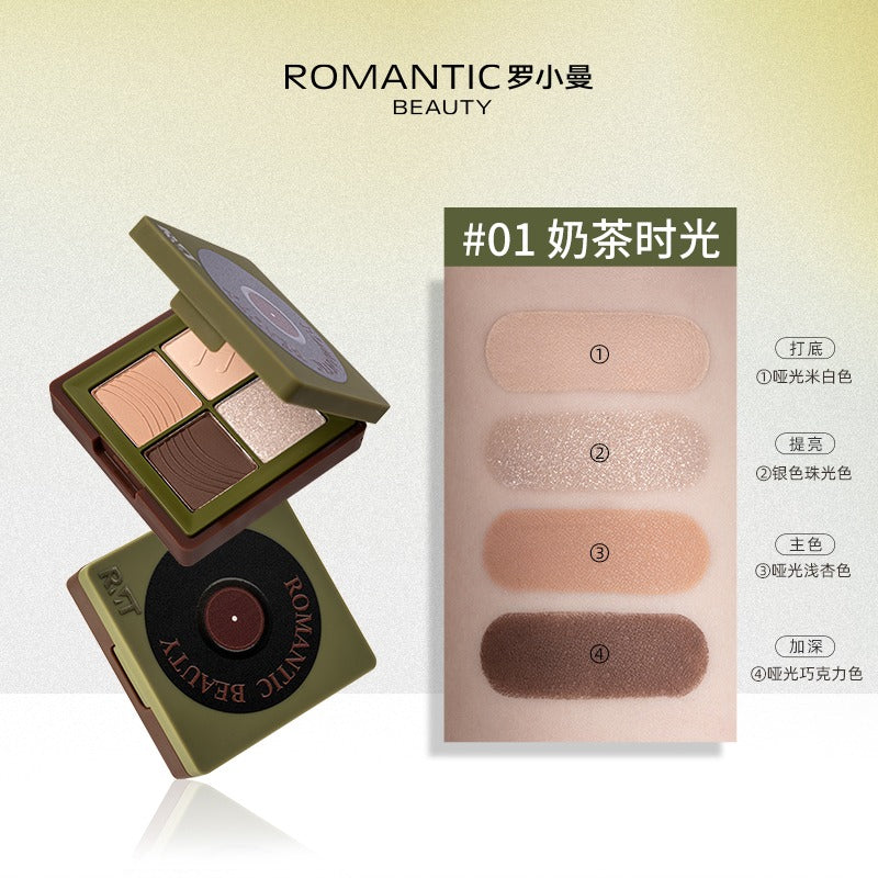 RMT Romantic Beauty Four-Color Eye Shadow 3.5g
