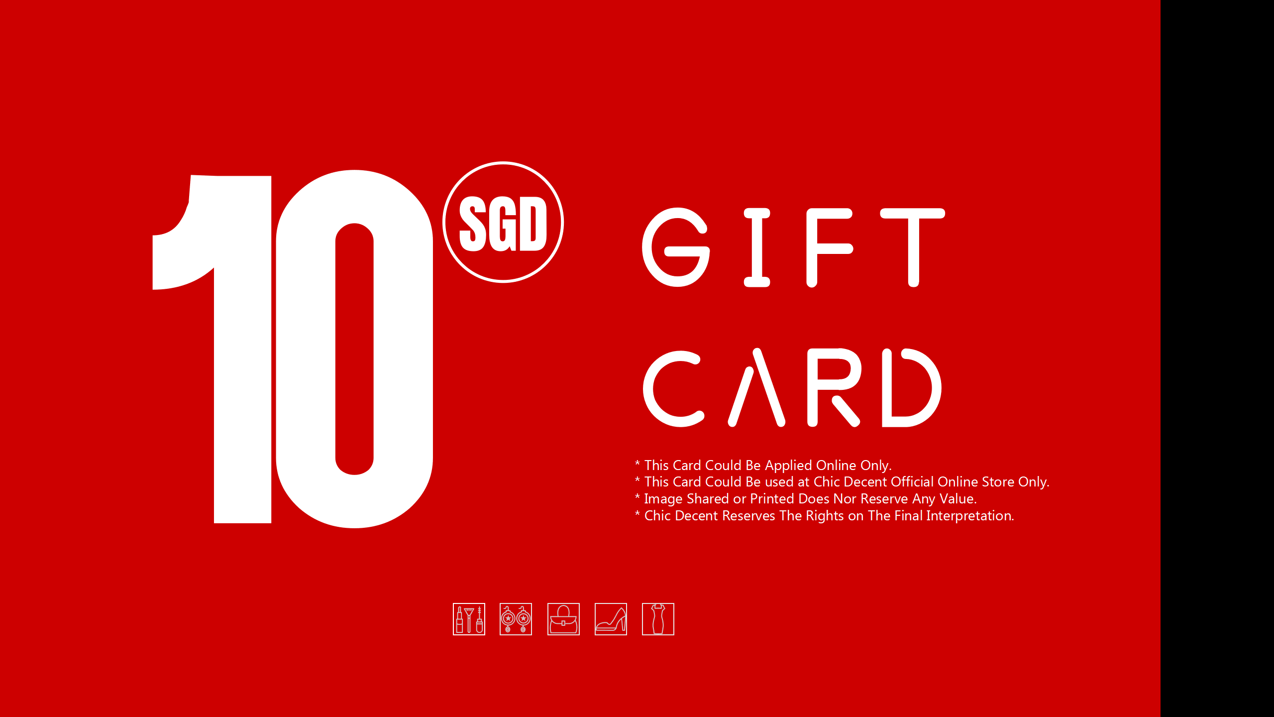 Chic Decent Gift Card in SGD