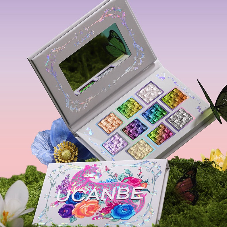UCANBE - 10 Colors Chameleon Eyeshadow Palette Lunar Mirage 7g