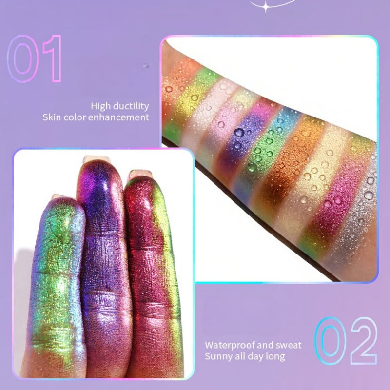 UCANBE - 10 Colors Chameleon Eyeshadow Palette Lunar Mirage 7g