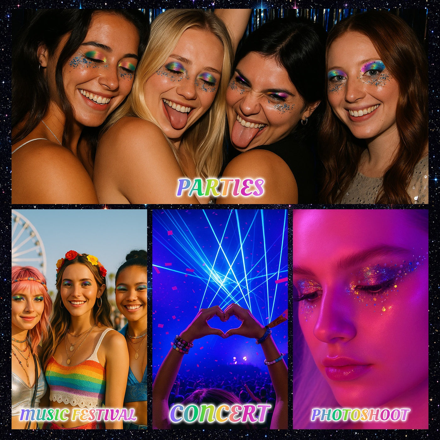 UCANBE - 10 Colors Chameleon Eyeshadow Palette Solar Python 7g