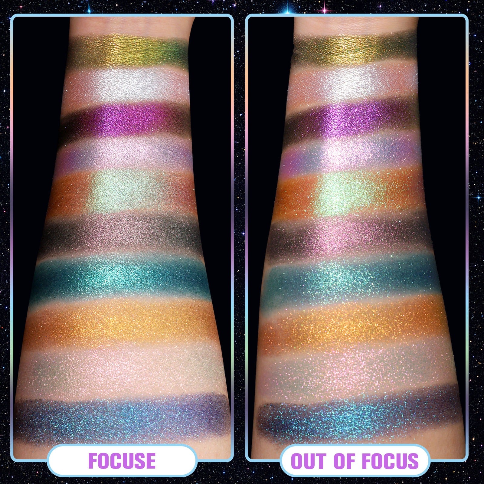 UCANBE 10 Colors Chameleon Eyeshadow Palette Solar Python 7g