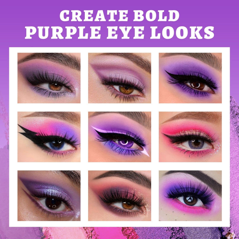 UCANBE 15 Colors Eyeshadow Palette Purple Witch 10.8g