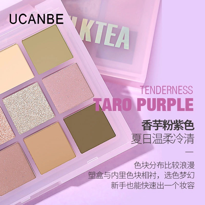 UCANBE 15 Colors Eyeshadow Palette Taro Milktea 10.8g