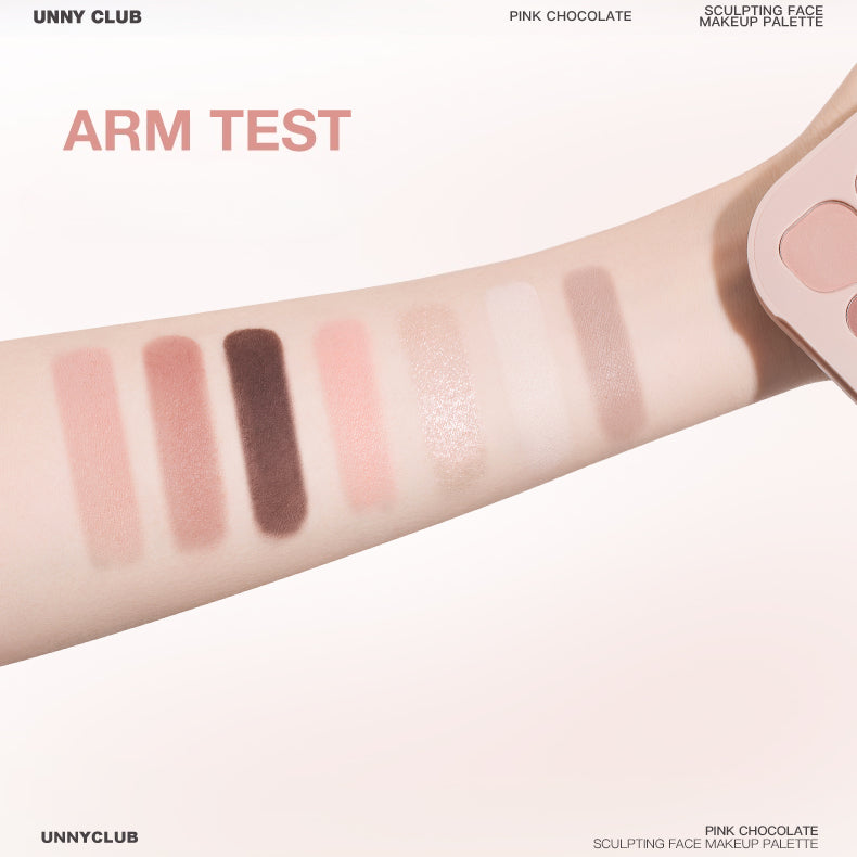 UNNYCLUB - Pink Chocolate Sculpting Face Makeup Palette 9.5g