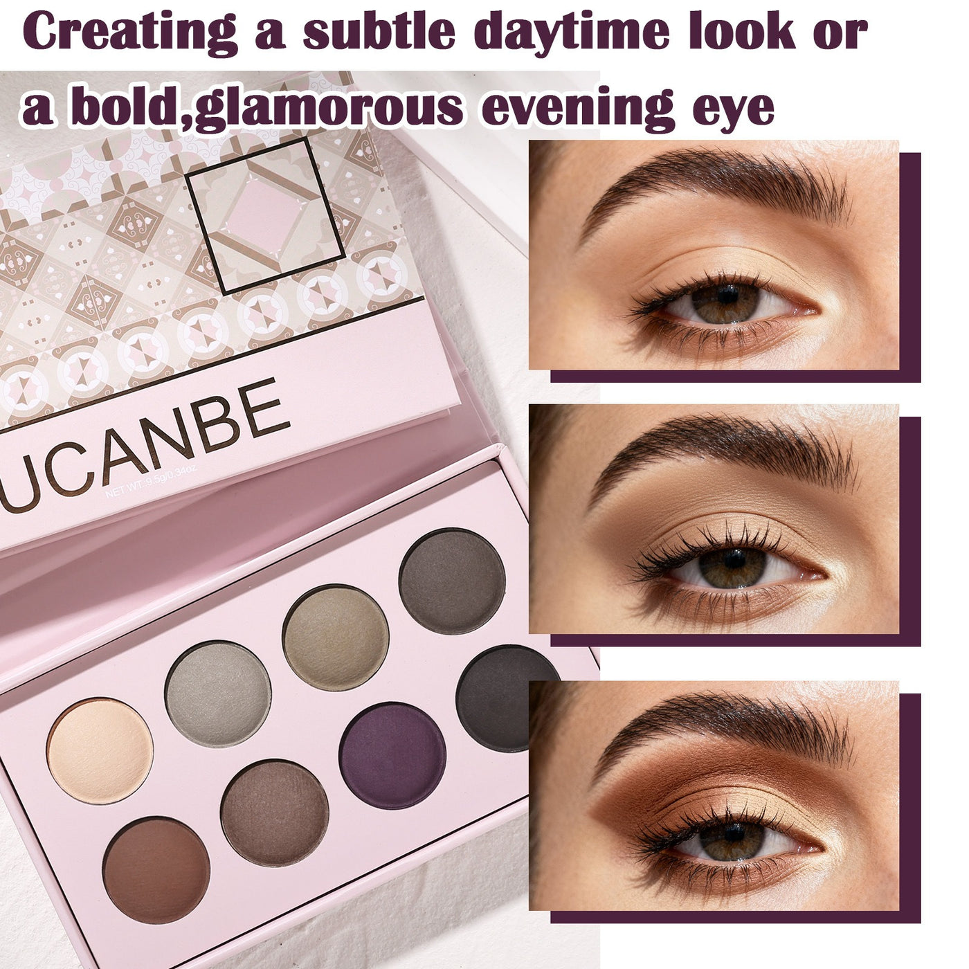 UCANBE - 8-Color Baked Eyeshadow 9.5g