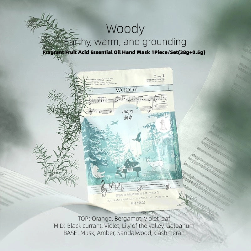 roopy - Fragrant Fruit Acid Essential Oil Hand Mask 38.5g